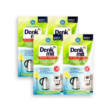 DM (2組4包超值組)德國Denkmit-檸檬酸免刷洗家電器具內膽除水垢清潔粉25gx2包/組(熱水壺,咖啡機清潔劑)