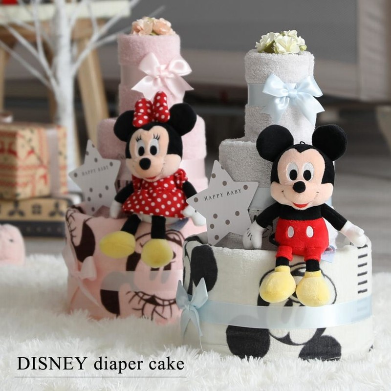 ●出産祝いに大人気！ダッフィー豪華パペットおむつケーキ 男の子 ☆出産祝いに大人気！ダッフィー豪華パペットおむつケーキ 男の子
