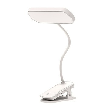 Kyhome 夾式LED學習護眼檯燈 智能觸控閱讀燈 床頭小夜燈 方頭  白色