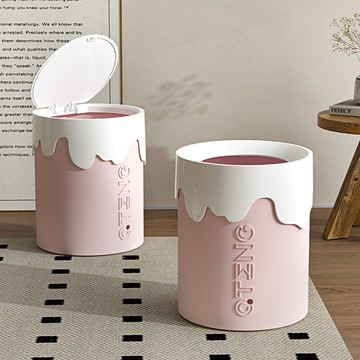 垃圾桶家用酒店客廳臥室廁所衛生間高顏值大號創意廚房帶蓋垃圾簍 雙11全館免運