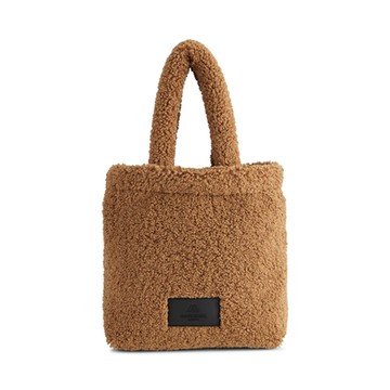 MARKBERG Amber 丹麥率性俏皮毛絨包 毛毛包 托特包 手提包 側肩包 (榛果棕)