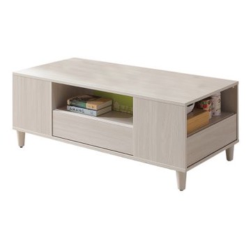 文創集 杜摩4尺三抽大茶几-121x60.5x47cm免組