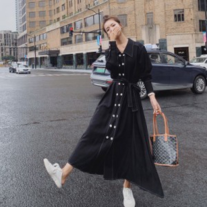 デニムワンピース ロング マキシ丈 おしゃれ きれいめ かわいい 長袖 無地 春 夏 秋 代 30代 40代 大人カジュアル ワンピース コー 通販 Lineポイント最大7 0 Get Lineショッピング