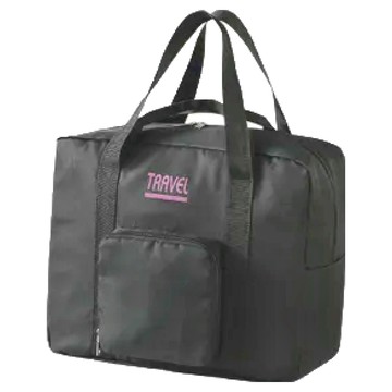 E.City 大容量多功能行李拉桿提袋  防潑水牛津布  約280g  黑色/灰色  展開(44.5 x 36.5 x 18cm) x 折疊(21 x 20 x 5cm)