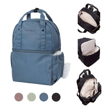 【WHOSE BAG】防潑水上下2層式收納後背包 健身包 男女包 媽媽包 NO.QM060