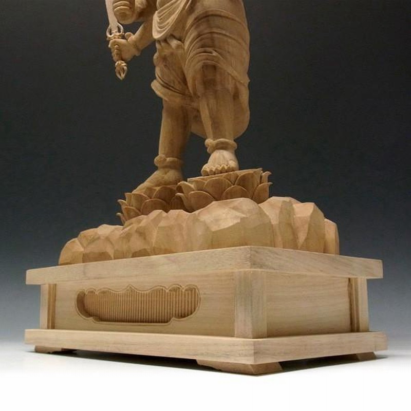 仏教工芸品　木彫仏像　最高級品　仏師手仕上げ品　大元帥明王立像 大元帥明王 立像 高さ60cm 楠製 木彫り 仏像 : 仏像と縁起物の