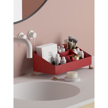 空之喵喵|北歐風格化妝品收納盒口紅置物架桌面學生ins家用大容量