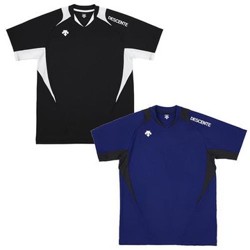 Descente 迪桑特 短袖上衣 男裝 排汗 速乾 黑白/藍黑【運動世界】D5420BBWH/D5420BDROY