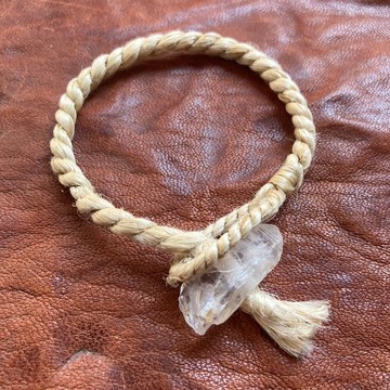 —日本製手鍊— 麻繩與長野水晶