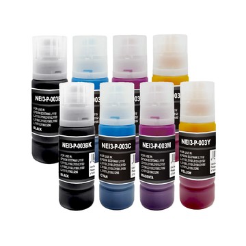 Color24 for EPSON 2黑6彩 T00V100/T00V200/T00V300/T00V400 70ml增量版 相容連供墨水  適用L1110/L1210/L3110