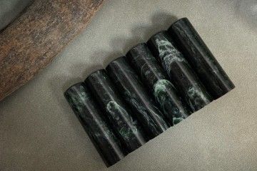 【好石多磨】台灣墨玉_玉石印章_個人章開運章_圓章