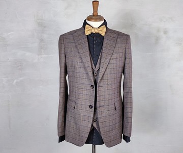 格紋西裝外套-HG13643