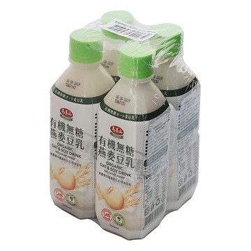 馬玉山有機無糖燕麥豆乳360ml x4入【愛買】