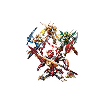 [積木共和國] OT66393  關節可動忍者 一套四款販售(益智拼裝積木)