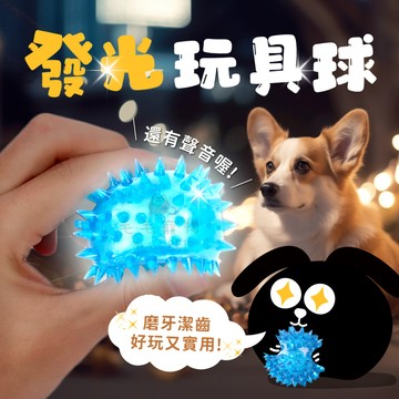 『全館699免運』寵物玩具球 玩具球 發光球 發聲球 寵物發聲閃光球 寵物發光球 發光彈力球 啾啾發光球 貓狗玩具