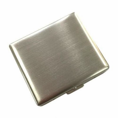 RYO ケース20 手巻きたばこ用 シングル70mm スリム 20本いれ メタルシガレットケース (ニッケルサテン)  シャグ 坪田パール メール便250円対応