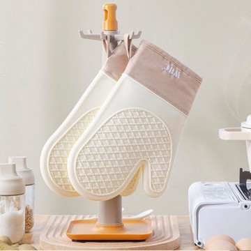 新款ins硅膠隔熱手套 微波爐手套耐高溫防燙手套 防滑硅膠易打理