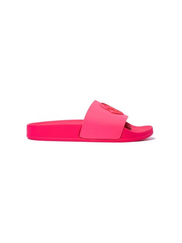 Moncler Enfant - Basile logo-embossed slides - kids - Rubber/Rubber/Rubber - 33 - Pink