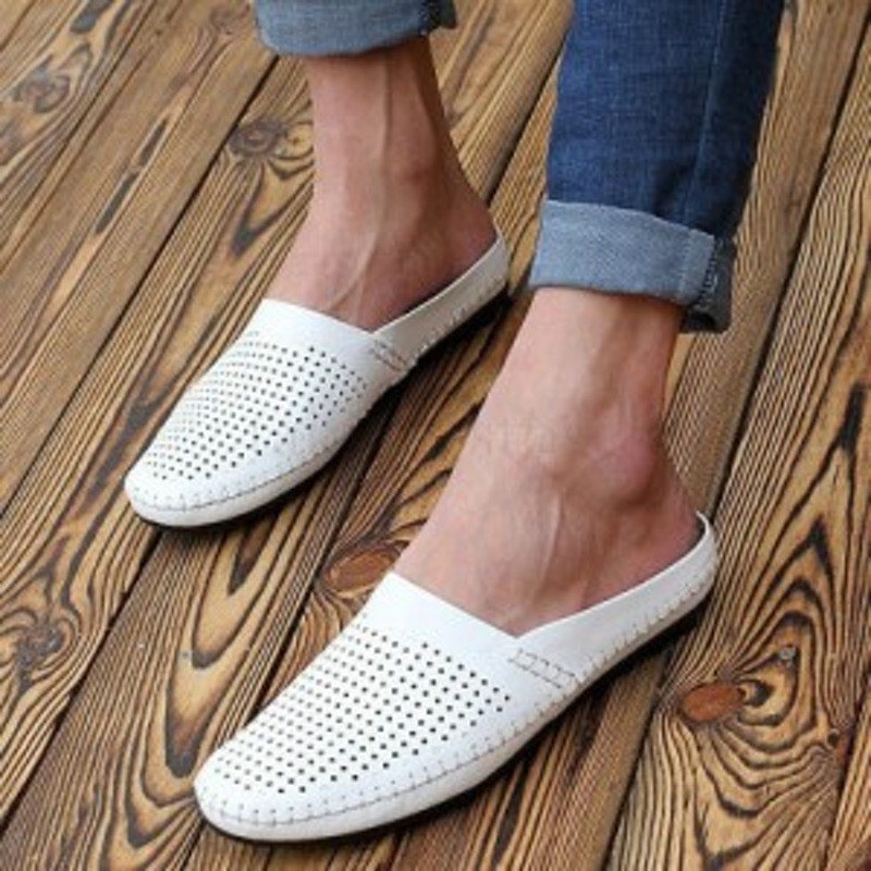 ドライビングシューズ メンズ 靴 スリッポン Puレザー 夏 メッシュシューズ 通気性抜群 サボサンダル クロッグ コンフォート モカシン ロ 通販 Lineポイント最大1 0 Get Lineショッピング