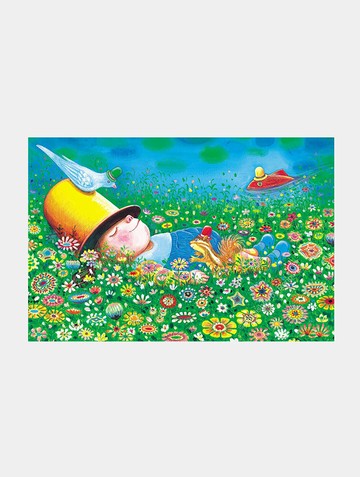 繁花盛開/1008片/閉上眼睛一下下/幾米