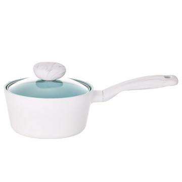 NEOFLAM 台灣原廠公司貨 ICE系列 單柄湯鍋 + 玻璃蓋  18cm  藍色  1組