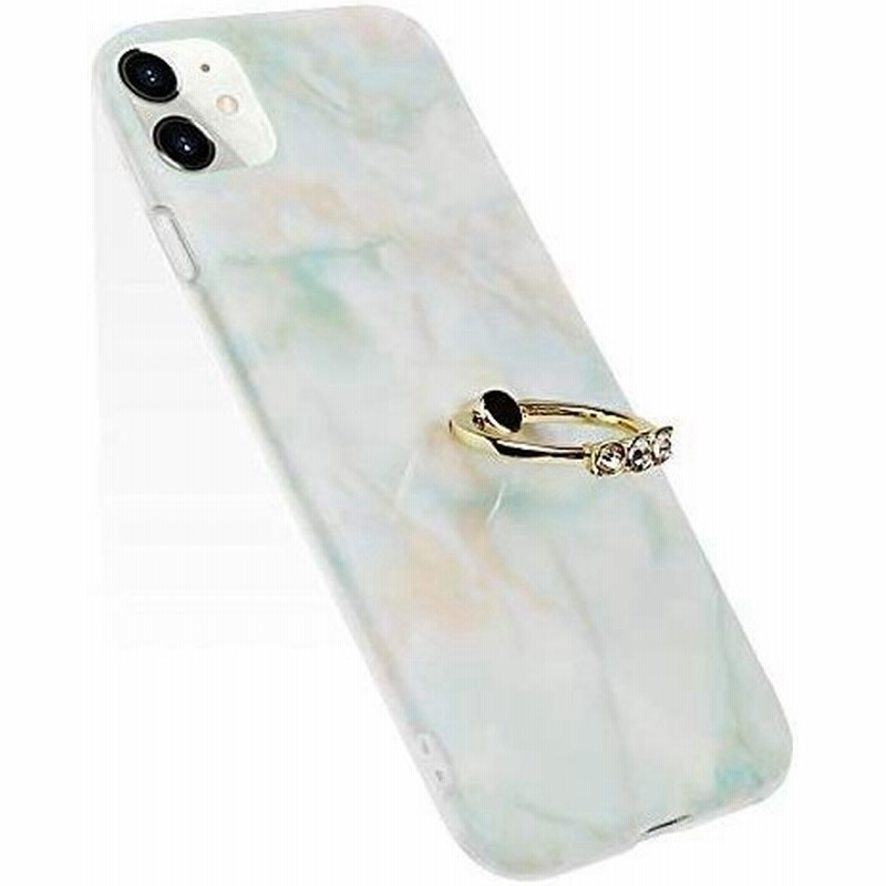 Yuyib Iphone11 用 ケース リング付き かわいい 大理石風 ストラップホール ソフトtpu 携帯カバー スマホケース キャラクター 通販 Lineポイント最大0 5 Get Lineショッピング