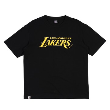 NBA 撞色隊名 短袖上衣 湖人隊