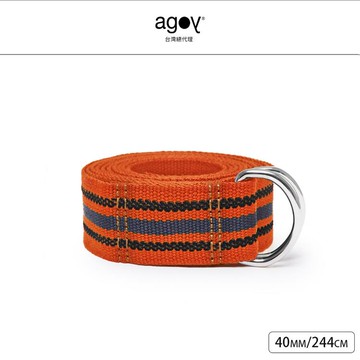【agoy】40mm瑜伽繩 244cm 夕陽橘_廠商直送