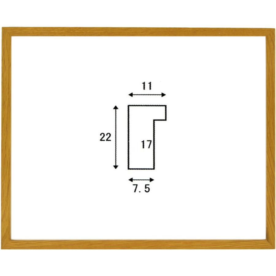 正方形の額縁 木製フレーム オーク11 500角 （ 50角 ）サイズ | LINE
