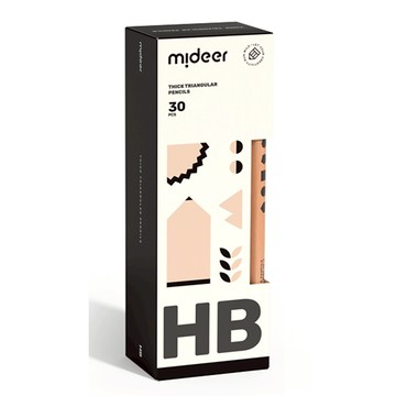 MiDeer 兒童專用三角鉛筆-HB（30PCS）6936352511724