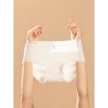 嬰兒棉內褲女純棉抗菌性感新款蕾絲大碼少女2024秋冬無痕全棉女生