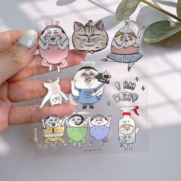 蛋定人生 水晶轉印貼紙 #6