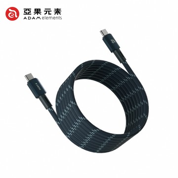 【亞果元素】MP200 USB-C 對 USB-C 240W 磁吸充電線 2M-藍