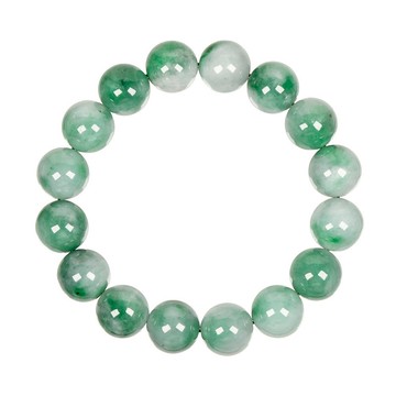 【正佳珠寶】翡翠 頂級濃飄陽綠 12.8-13.3mm 天然A貨翡翠手珠