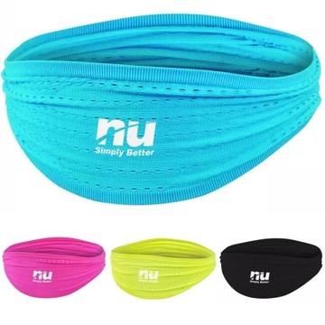 【恩悠數位】NU 止汗 吸汗 運動頭帶(藍色)