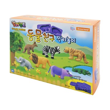 Donerland 彩色黏土 套裝 內含多種動物模具  多色  470g  1盒