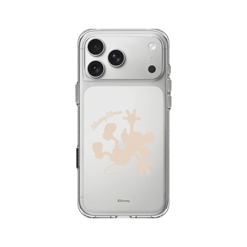 iPhone 17 Pro Max Clear Case（相機按鈕） 透明 - 迪士尼-米奇 Mickey - 米奇 - 剪影版