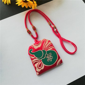 方形護身符袋平安福袋空袋隨身首飾胎毛發收納袋置物袋傳統葫蘆款