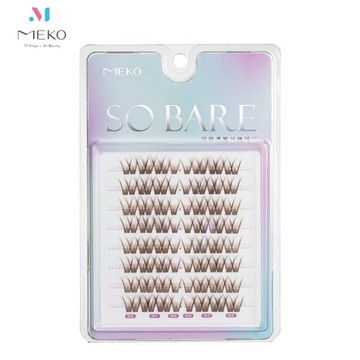 MEKO 好無痕單株美睫組(64株)-棕色交叉魚尾 I-012 /單株睫毛/假睫毛【官方旗艦館】