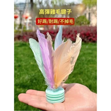 臺灣出貨⚡彩色毽子運動專用成人鍵子踢毽子毽球比賽專用健腱踺子 KPFC