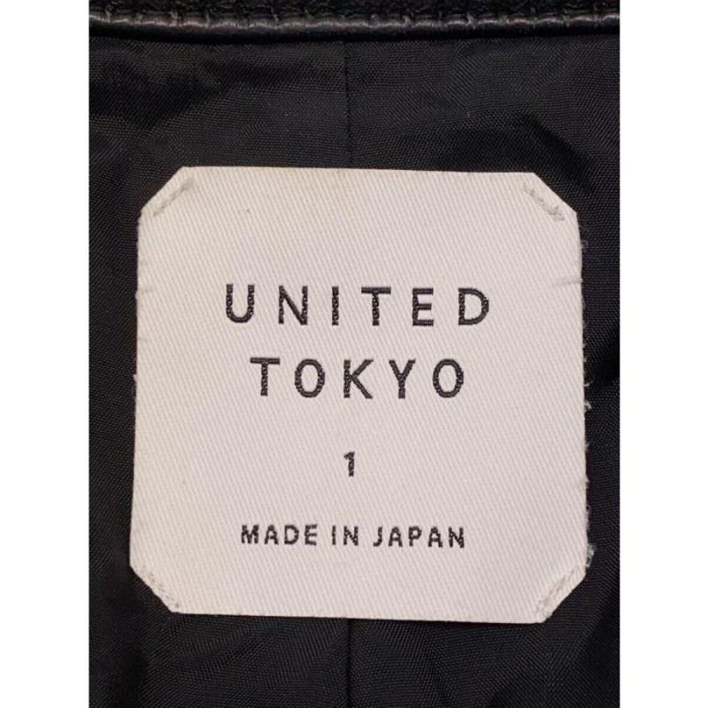 UNITED TOKYO◇シングルライダースジャケット/1/羊革/BLK/408352007 | LINEブランドカタログ