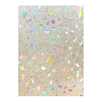 Mega 3D炫彩半透明靜電玻璃貼膜 Set 2捲 七彩石 PVC材質  60 x 200cm