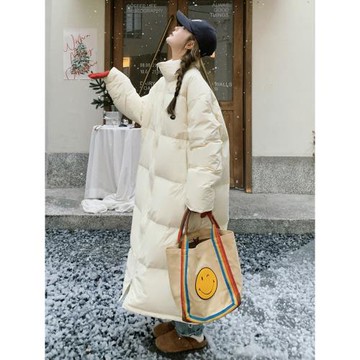 過膝長款到腳踝羽絨棉服女爆款加厚2025冬季新款學院風面包服棉襖