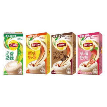 【蝦皮直營】立頓 原味奶茶/巧克力奶茶/鮮漾奶綠/草莓奶茶 300mlX6入 (部分即期)