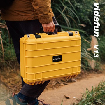 攝影旅行 露營潛水 戶外活動器材收納 Vidafun V13 防水氣密抗撞收納箱 共2色 外尺寸42x32.7x17.2cm [直送日本]