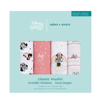 Aden & Anais經典多功能包巾4入/彩虹米妮(ADESWC40005) 1584元