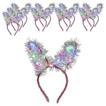 金蔥髮箍 Set 10個 帶電子元件  粉色38號  1包