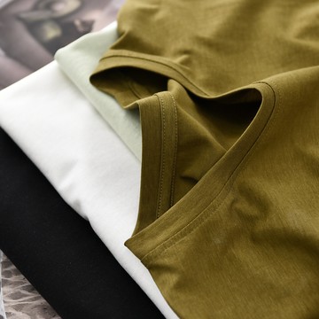 女士面膜T短袖冰絲涼感簡約白色T恤2022夏季圓領打底衫純色體恤女