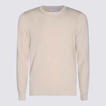 Malo White Cotton Knitwear