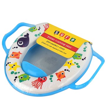 [家速配]兒童馬桶座軟墊-顏色隨機出貨